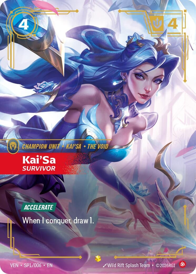 Image for Kai'Sa, Survivor (SP1/006) (VEN) - Riftbound: League of Legends Trading Card Game