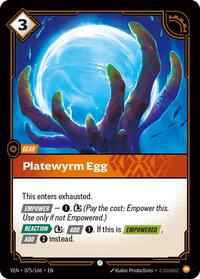 Platewyrm Egg - Vendetta - 075/166