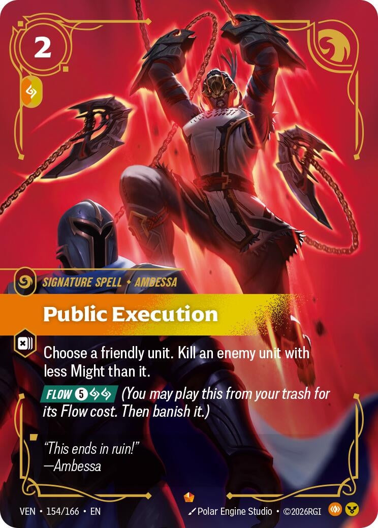 Image for Public Execution (154/166) (VEN) - Riftbound: League of Legends Trading Card Game