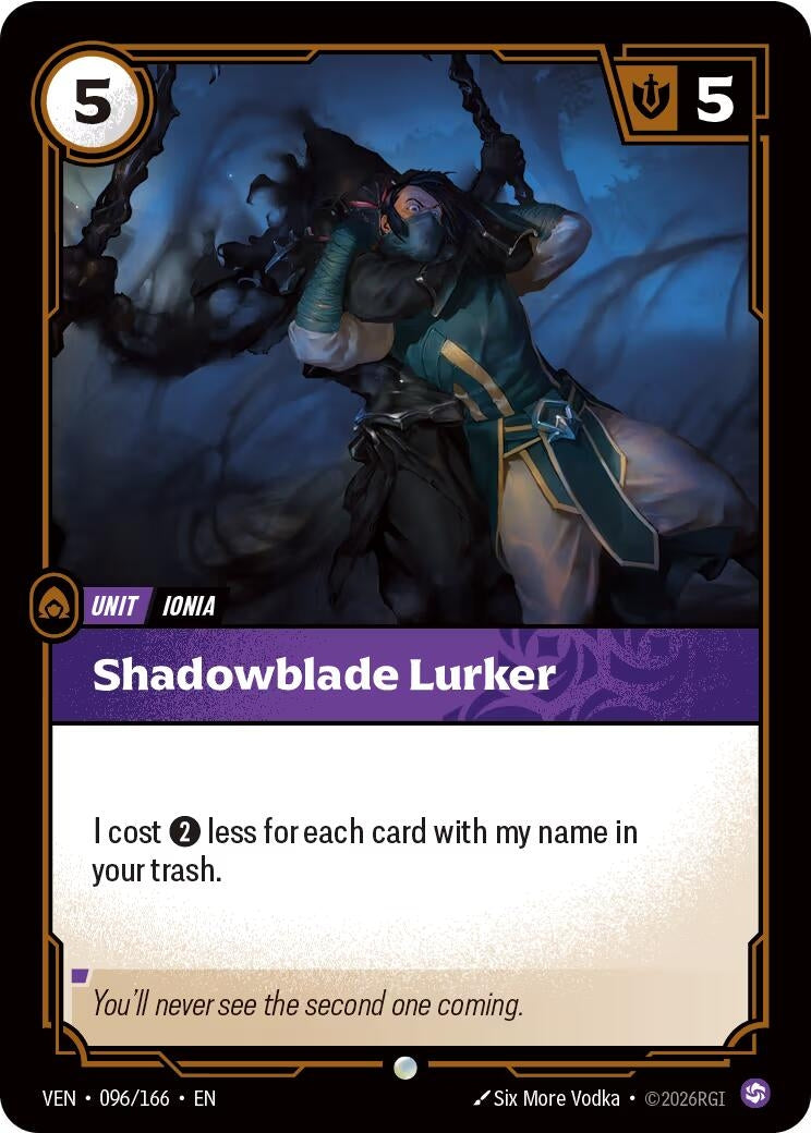Image for Shadowblade Lurker (096/166) (VEN) - Riftbound: League of Legends Trading Card Game