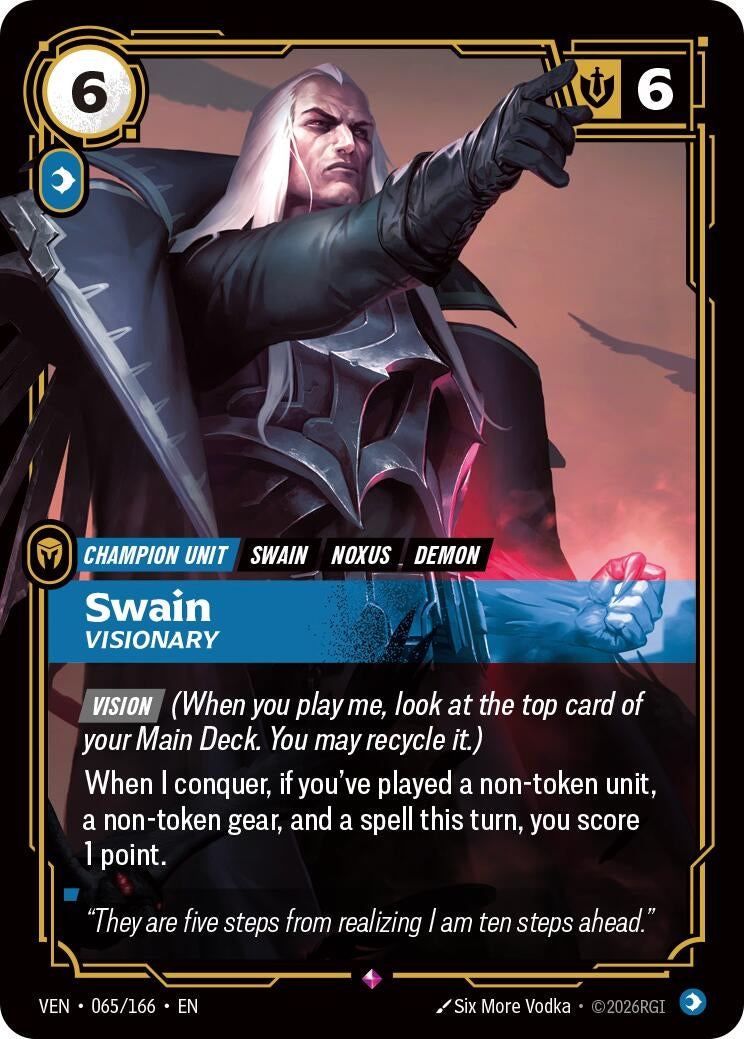 Image for Swain, Visionary (065/166) (VEN) - Riftbound: League of Legends Trading Card Game