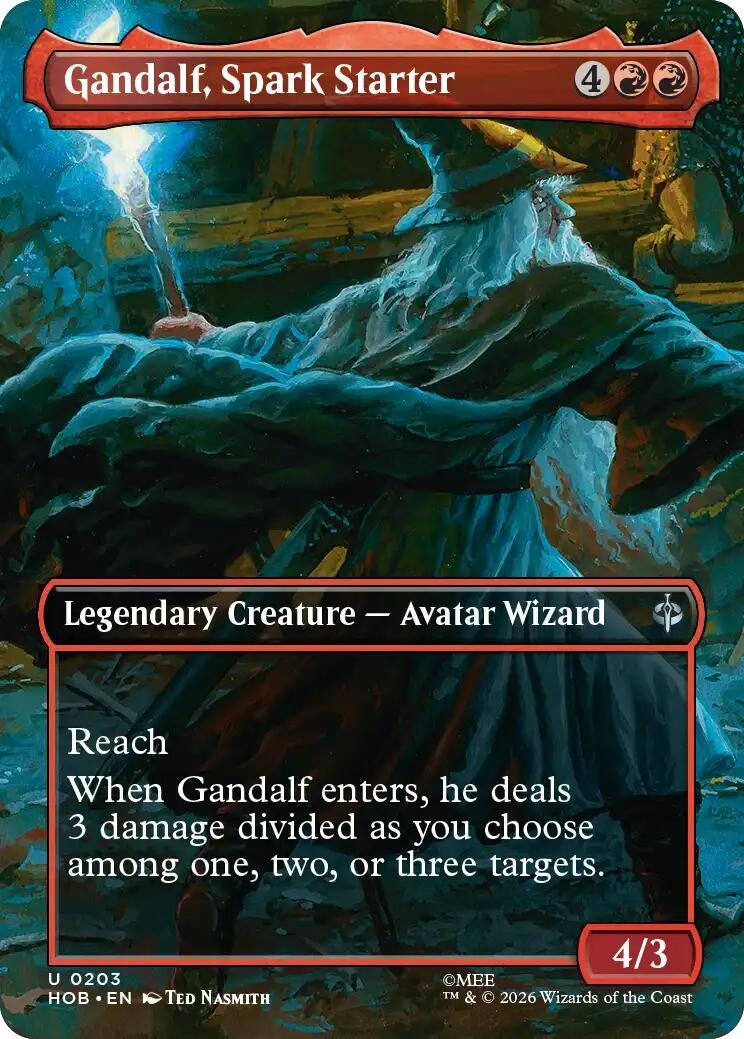 Image for Gandalf, Spark Starter (Borderless) (203) (HOB) - Magic: The Gathering