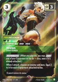 Riven, Shattered - Riftbound Organized Play Promotional Cards - 041/166