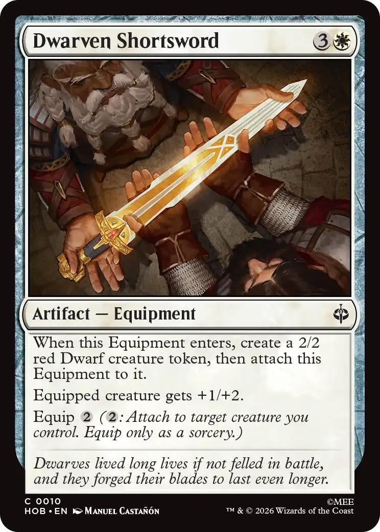 Image for Dwarven Shortsword (10) (HOB) - Magic: The Gathering
