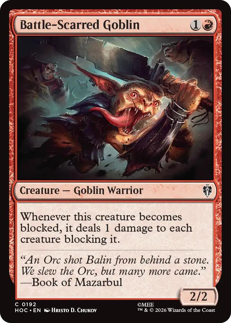 Image for Battle-Scarred Goblin (192) (HOC) - Magic: The Gathering
