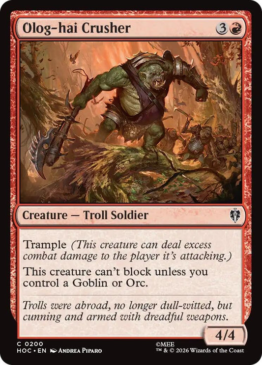 Image for Olog-hai Crusher (200) (HOC) - Magic: The Gathering