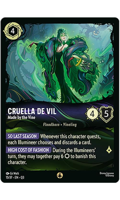 Image for Cruella De Vil - Made by the Vine (15/37) (Q3) - Disney Lorcana