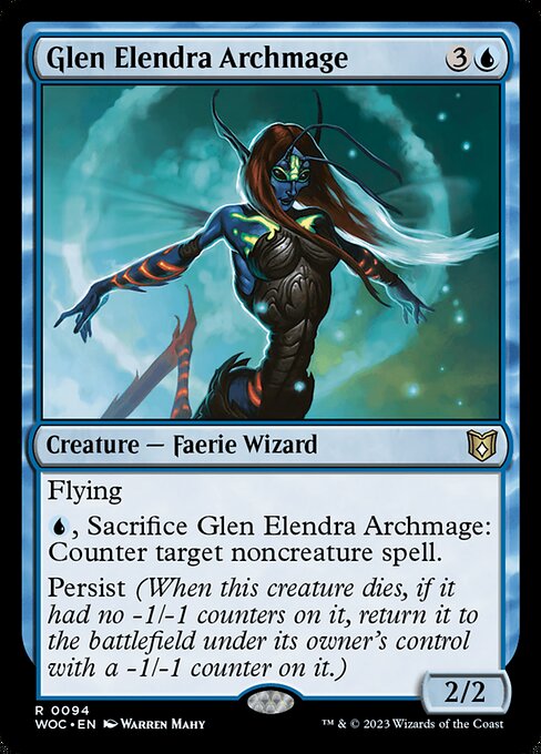 Glen Elendra Archmage - Wilds of Eldraine Commander - 94