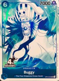 Buggy (4th Anniversary Treasure Campaign Pack) - One Piece Promotion Cards - OP12-049