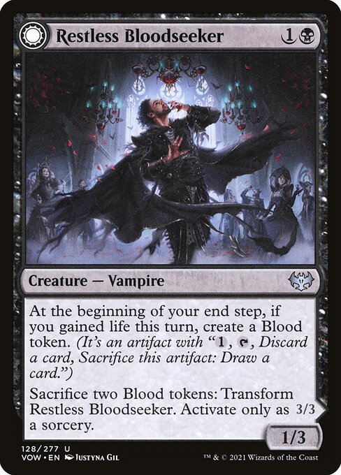 Restless Bloodseeker // Bloodsoaked Reveler - Innistrad: Crimson Vow - 128