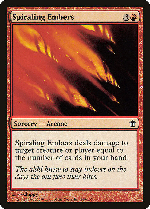 Spiraling Embers - Saviors of Kamigawa - 116