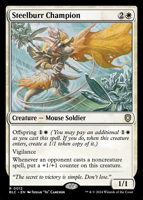 Steelburr Champion - Bloomburrow Commander - 12
