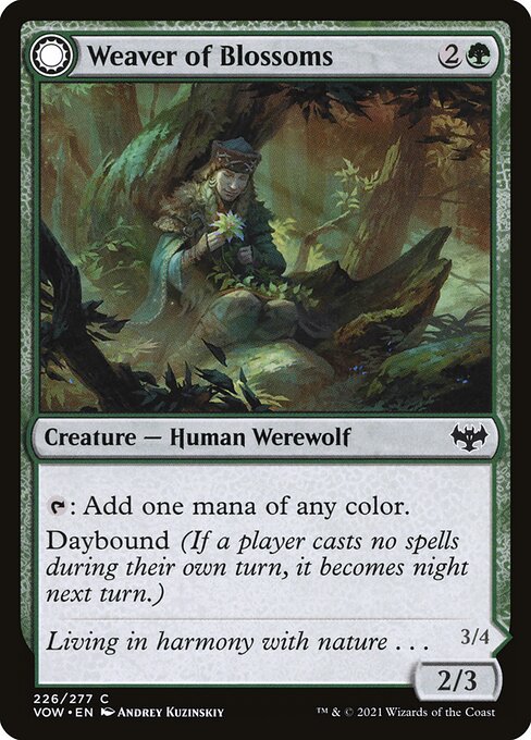 Weaver of Blossoms // Blossom-Clad Werewolf - Innistrad: Crimson Vow - 226