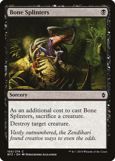 Bone Splinters - Battle for Zendikar - 105