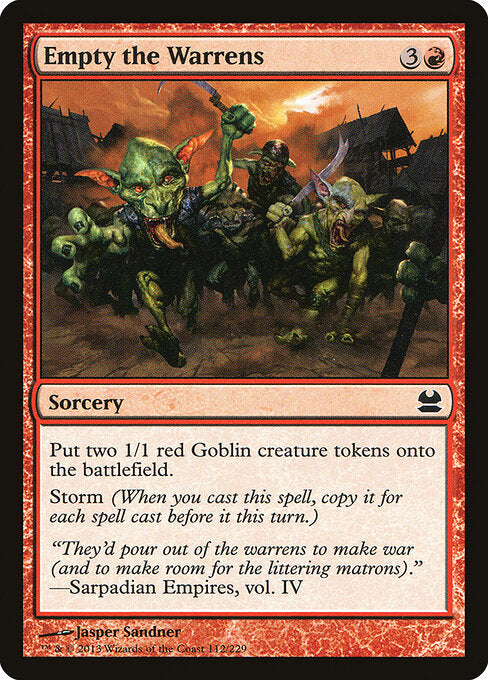 Empty the Warrens - Modern Masters - 112