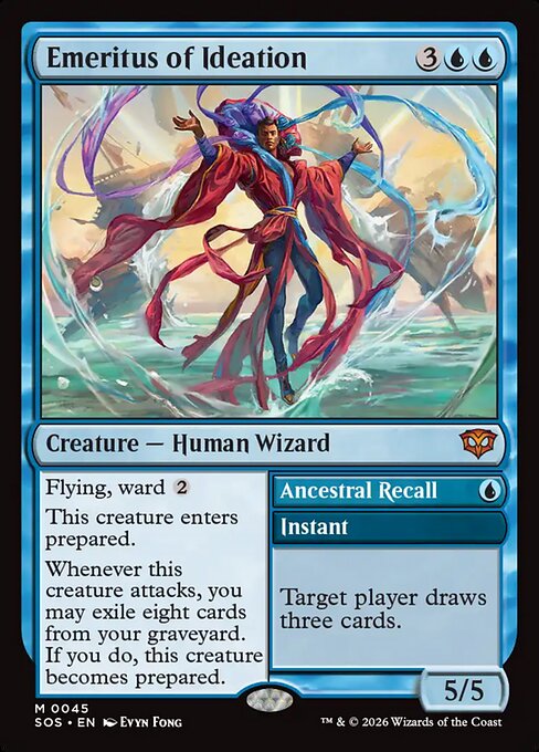 Emeritus of Ideation // Ancestral Recall - Secrets of Strixhaven - 45