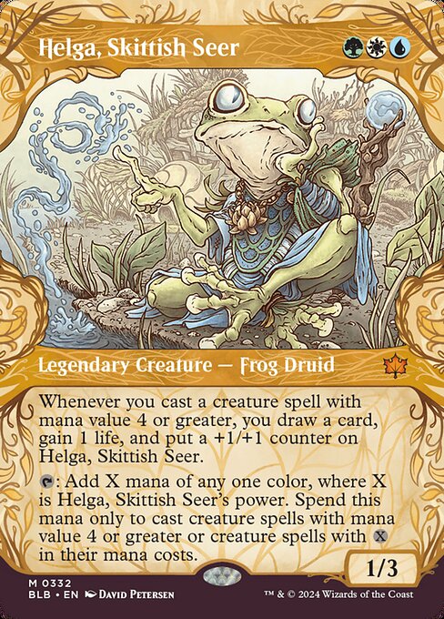 Helga, Skittish Seer - Bloomburrow - 332