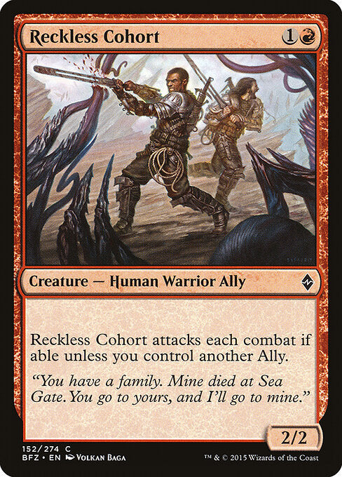 Reckless Cohort - Battle for Zendikar - 152