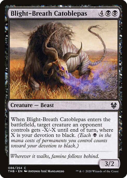 Blight-Breath Catoblepas - Theros Beyond Death - 86