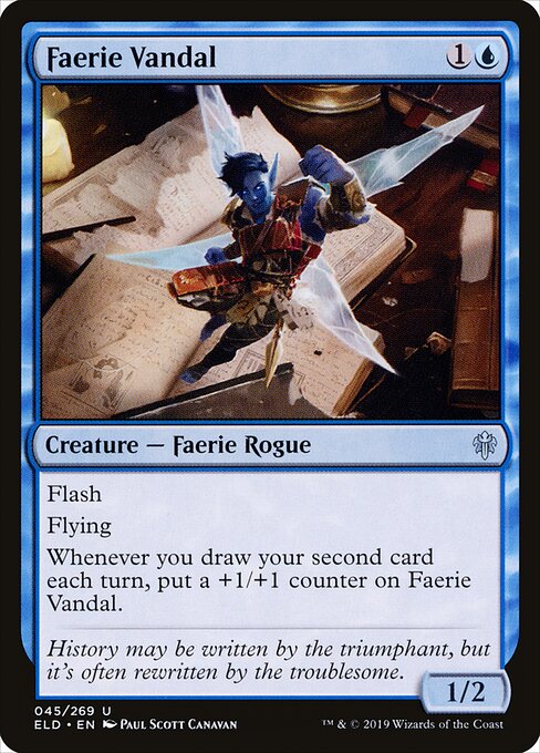 Faerie Vandal - Throne of Eldraine - 45