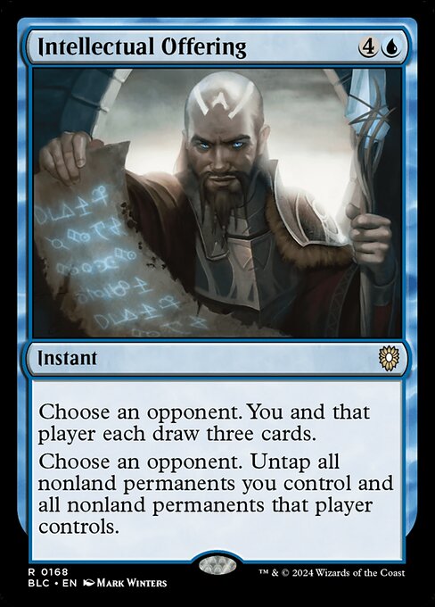 Intellectual Offering - Bloomburrow Commander - 168