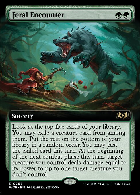 Feral Encounter - Wilds of Eldraine - 356