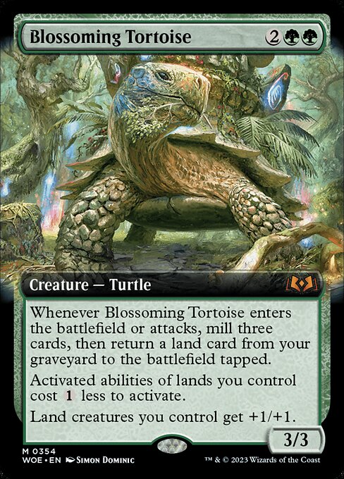 Blossoming Tortoise - Wilds of Eldraine - 354