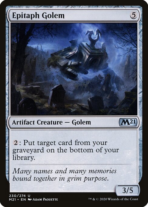 Epitaph Golem - Core Set 2021 - 230