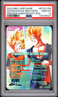 GOTEN/GOHAN, BROTHERS 2024 DRAGON BALL SUPER CARD GAME PREMIUM ANNIVERSARY BOX PSA GEM MT 10