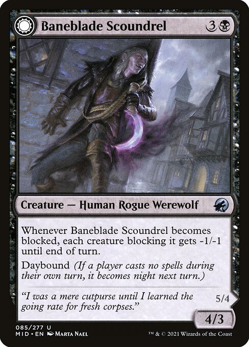 Baneblade Scoundrel // Baneclaw Marauder - Innistrad: Midnight Hunt - 85