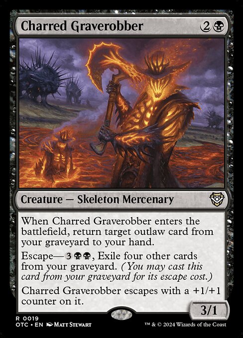 Charred Graverobber - Outlaws of Thunder Junction Commander - 19