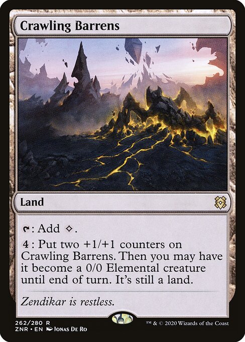 Crawling Barrens - Zendikar Rising - 262