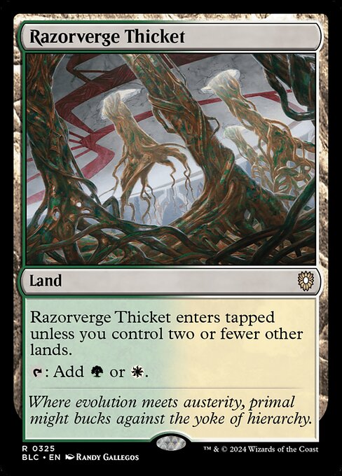 Razorverge Thicket - Bloomburrow Commander - 325