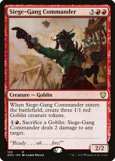 Siege-Gang Commander - Phyrexia: All Will Be One Commander - 103
