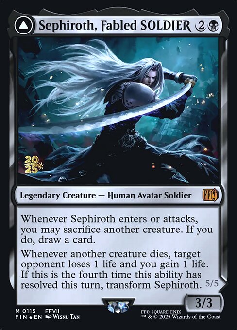 Sephiroth, Fabled SOLDIER // Sephiroth, One-Winged Angel - Final Fantasy Promos - 115s