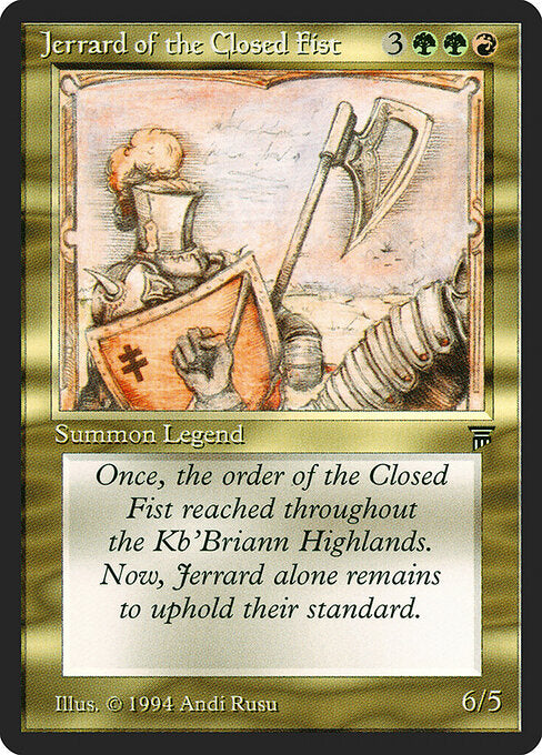 Jerrard of the Closed Fist - Legends - 235