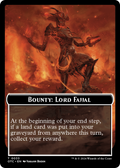 Bounty: Lord Fajjal // Bounty Rules Double-Sided Token [Outlaws of Thunder Junction Commander Tokens]