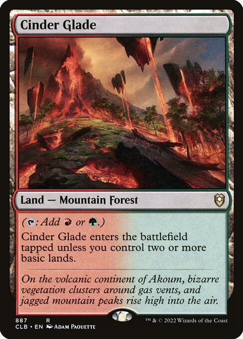 Cinder Glade - Commander Legends: Battle for Baldur's Gate - 887