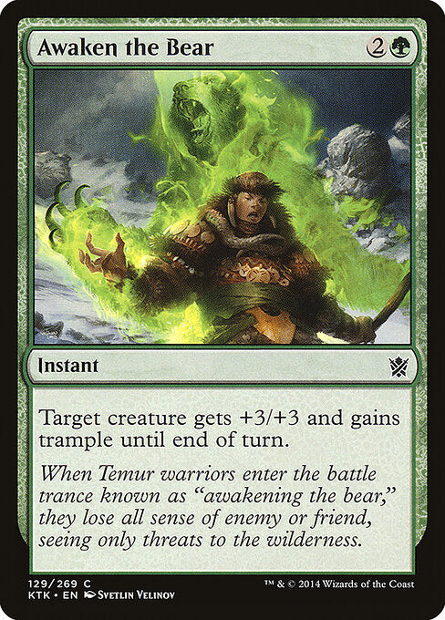 Awaken the Bear - Khans of Tarkir - 129
