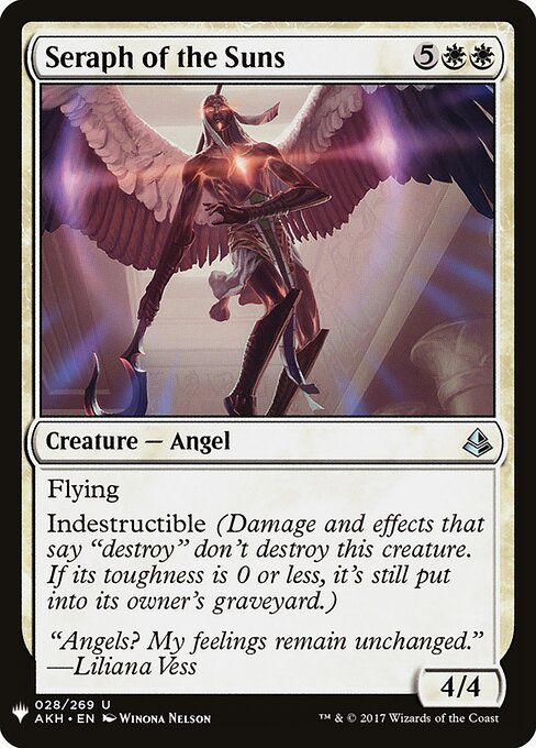 Seraph of the Suns - The List - AKH-28