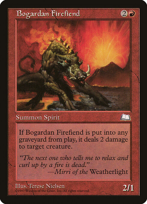 Bogardan Firefiend - Weatherlight - 91