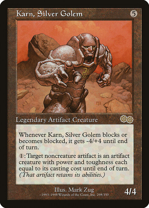 Karn, Silver Golem - Urza's Saga - 298