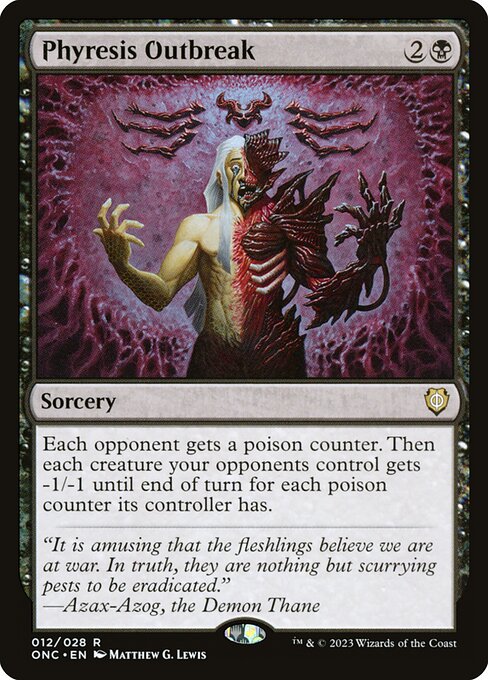 Phyresis Outbreak - Phyrexia: All Will Be One Commander - 12