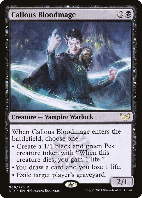 Callous Bloodmage - Strixhaven: School of Mages - 66