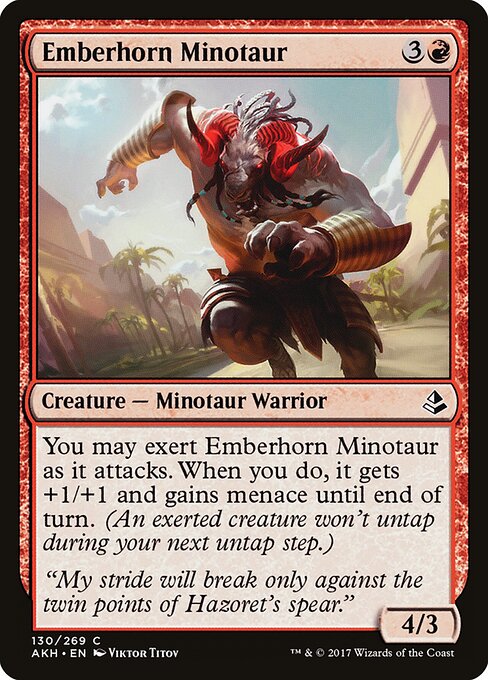 Emberhorn Minotaur - Amonkhet - 130