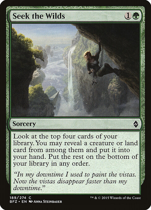 Seek the Wilds - Battle for Zendikar - 189