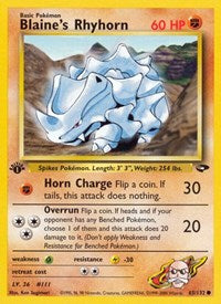 Blaine's Rhyhorn - Gym Challenge - 065/132