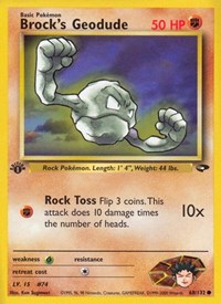 Brock's Geodude - Gym Challenge - 068/132