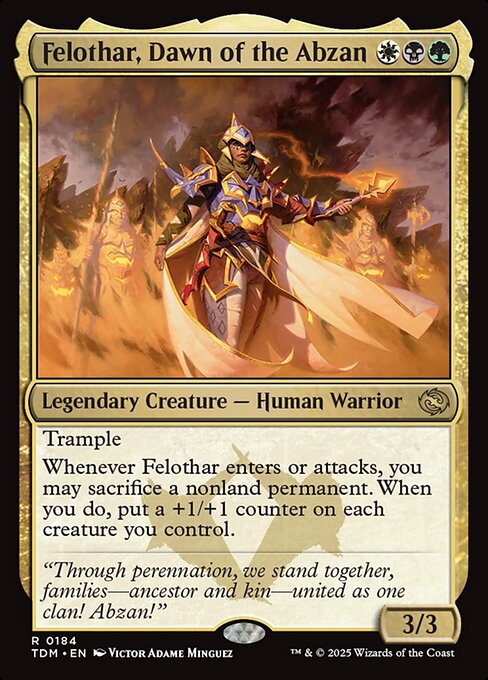 Felothar, Dawn of the Abzan - Tarkir: Dragonstorm - 184