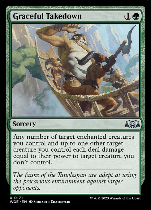 Graceful Takedown - Wilds of Eldraine - 171